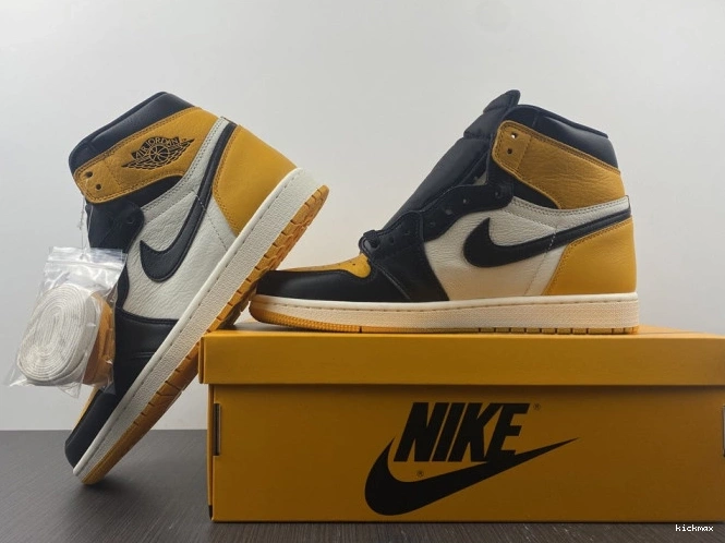 Cheap 1 OG Toe Jordan 555088-711 Yellow High Air 0801